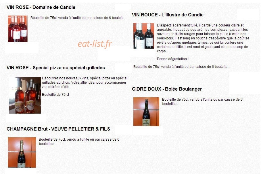 Chez Pierre — carte page 6