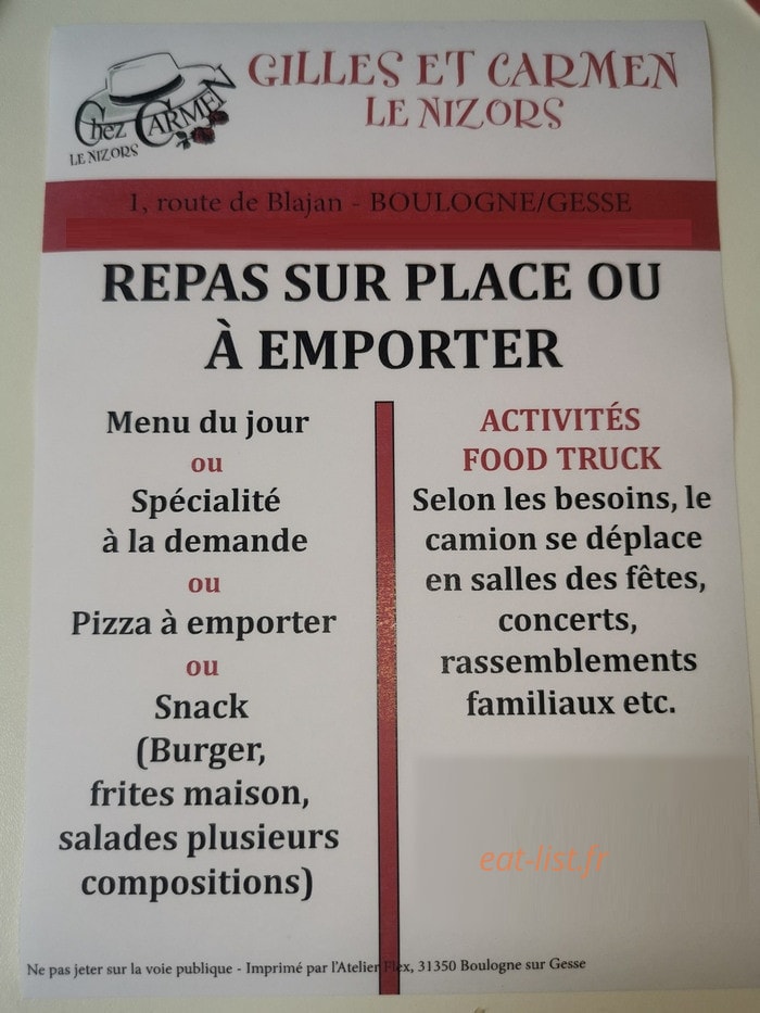 Le Nizors — carte page 1