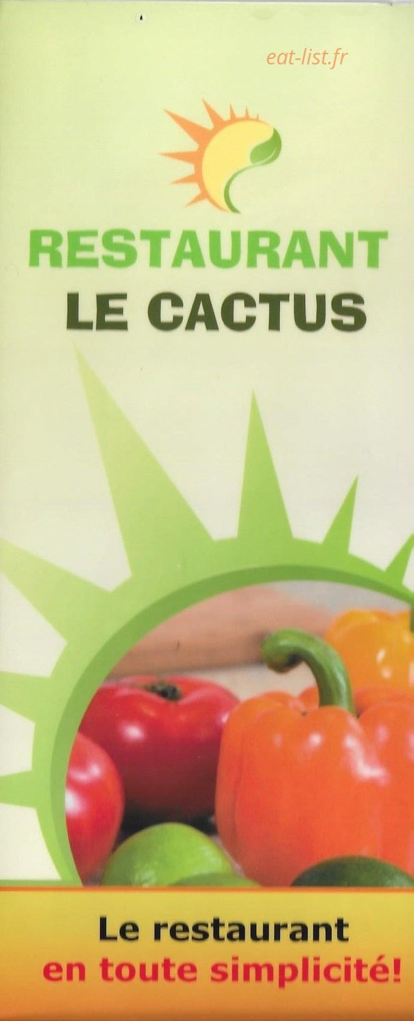 Le Cactus — carte page 1
