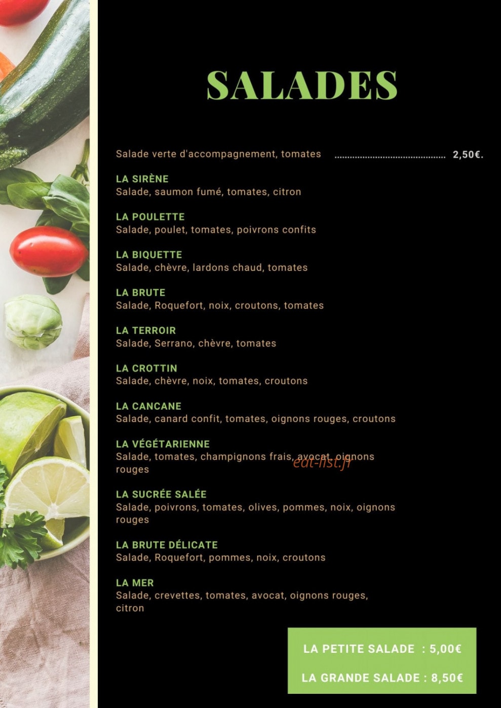 La Bonne Part — carte page 2