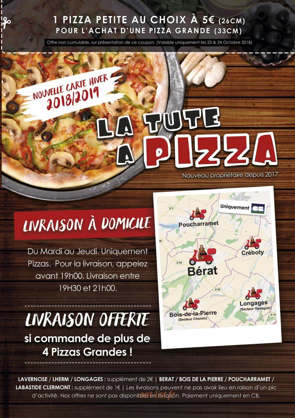 Tute a Pizza — carte page 1