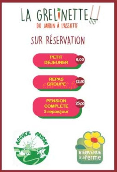 Auberge la Grelinette — carte page 3