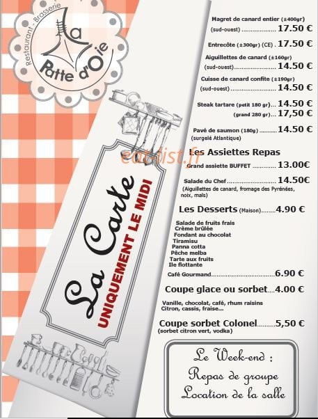 La Patte d'Oie — carte page 3