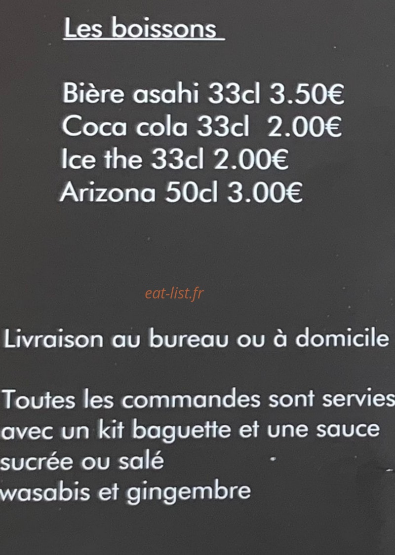 Aime Sushi — carte page 5