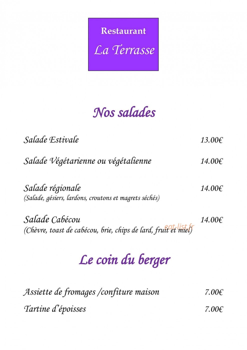 Domaine de la Terrasse — carte page 6