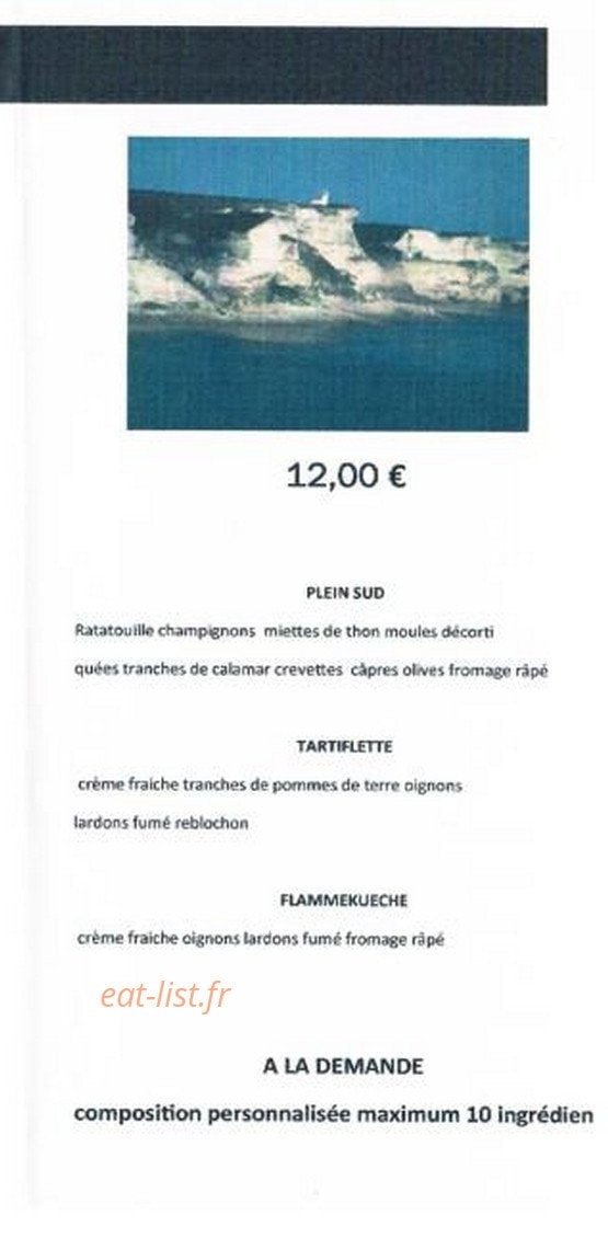 Corsica pizza — carte page 4