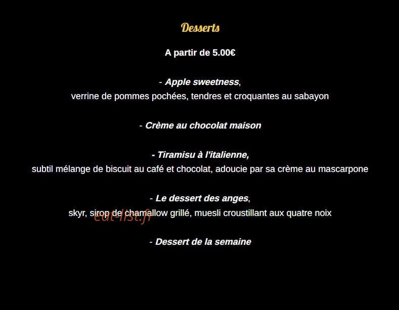 La Soute Aux Saveurs — carte page 6