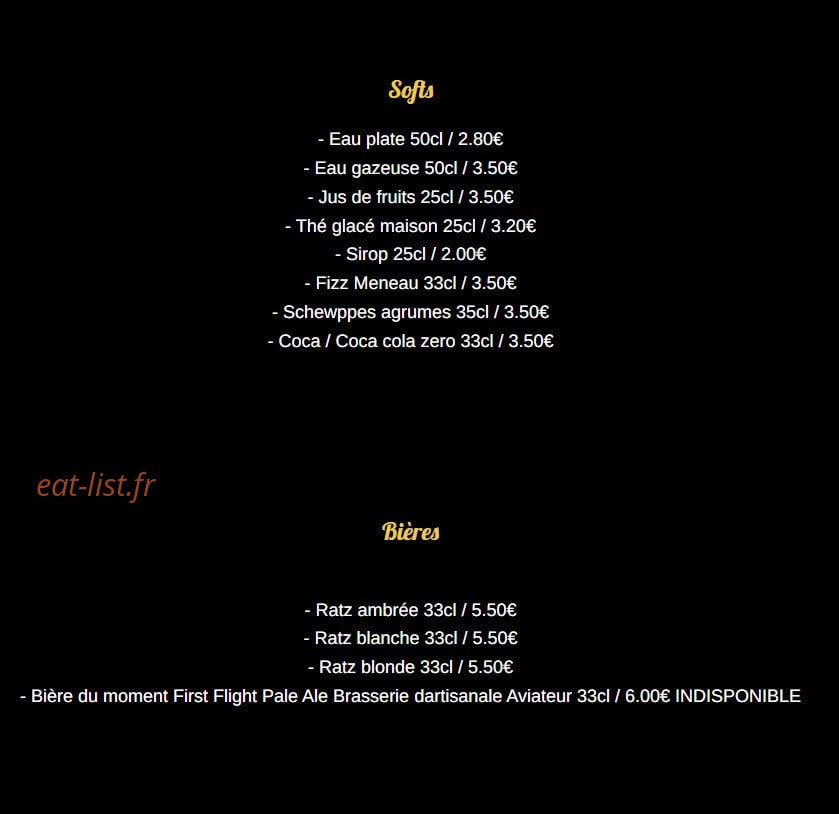 La Soute Aux Saveurs — carte page 7