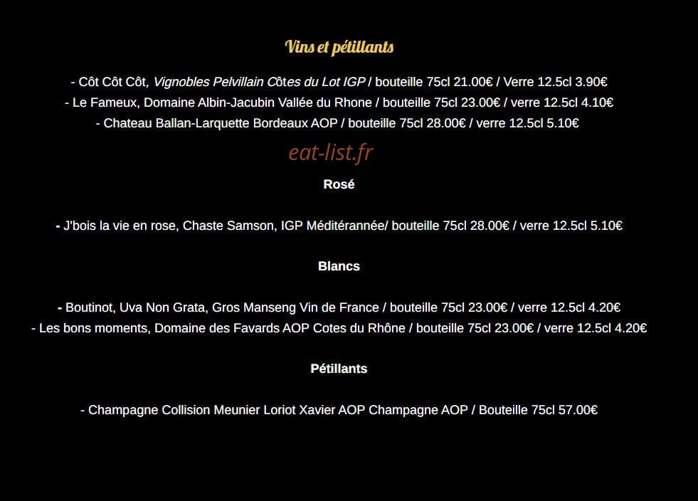 La Soute Aux Saveurs — carte page 8