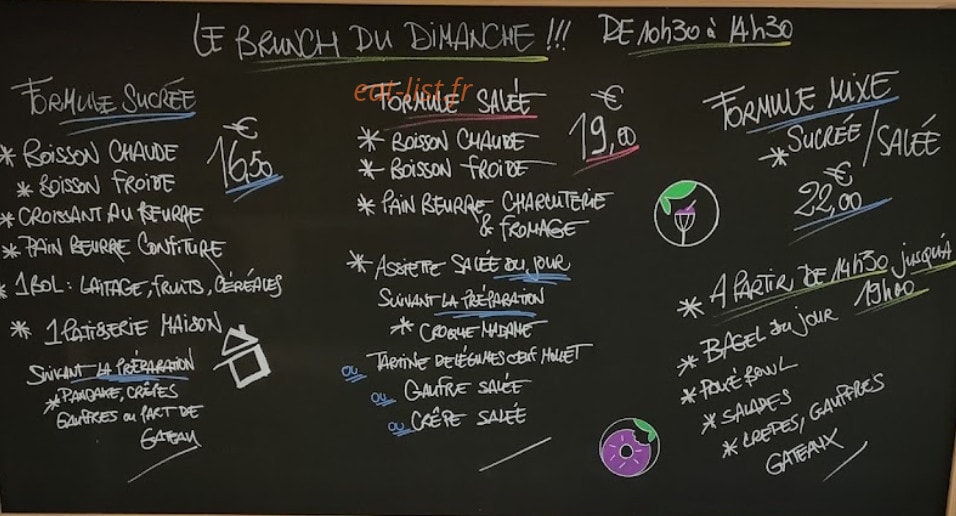 Le Foodie — carte page 1