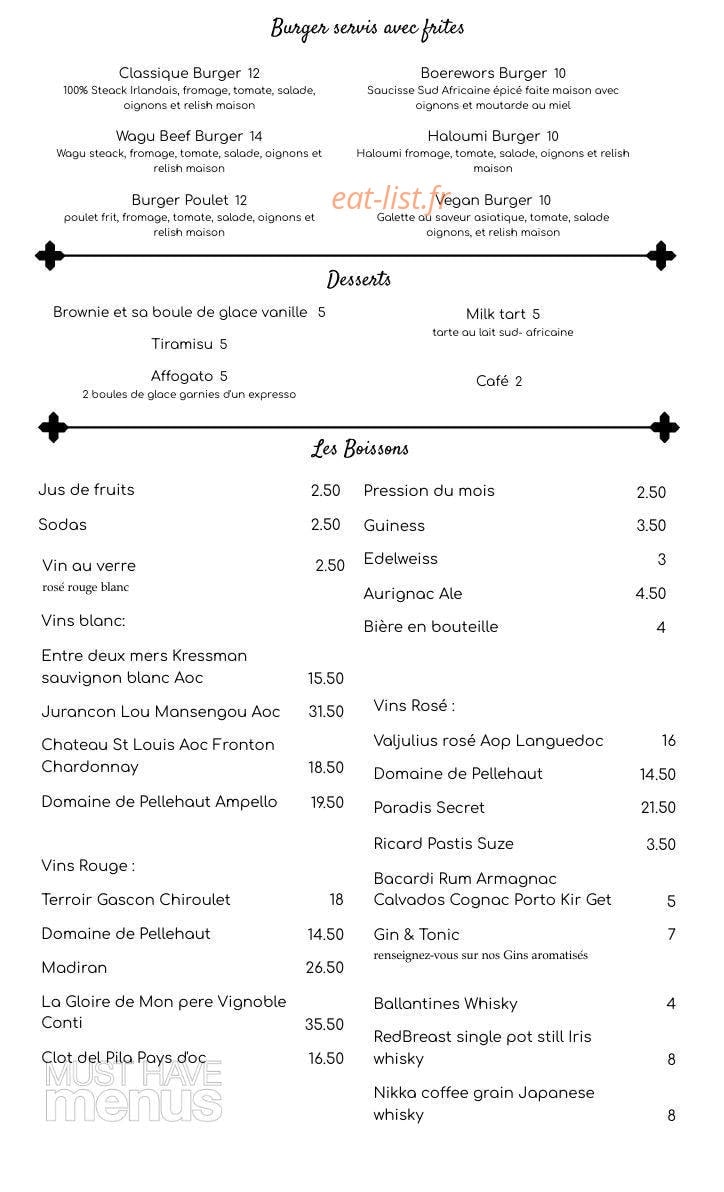 Les Oliviers — carte page 2