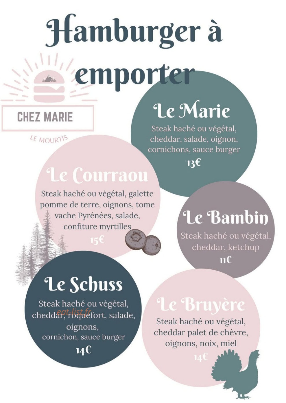 Chez Marie — carte page 1