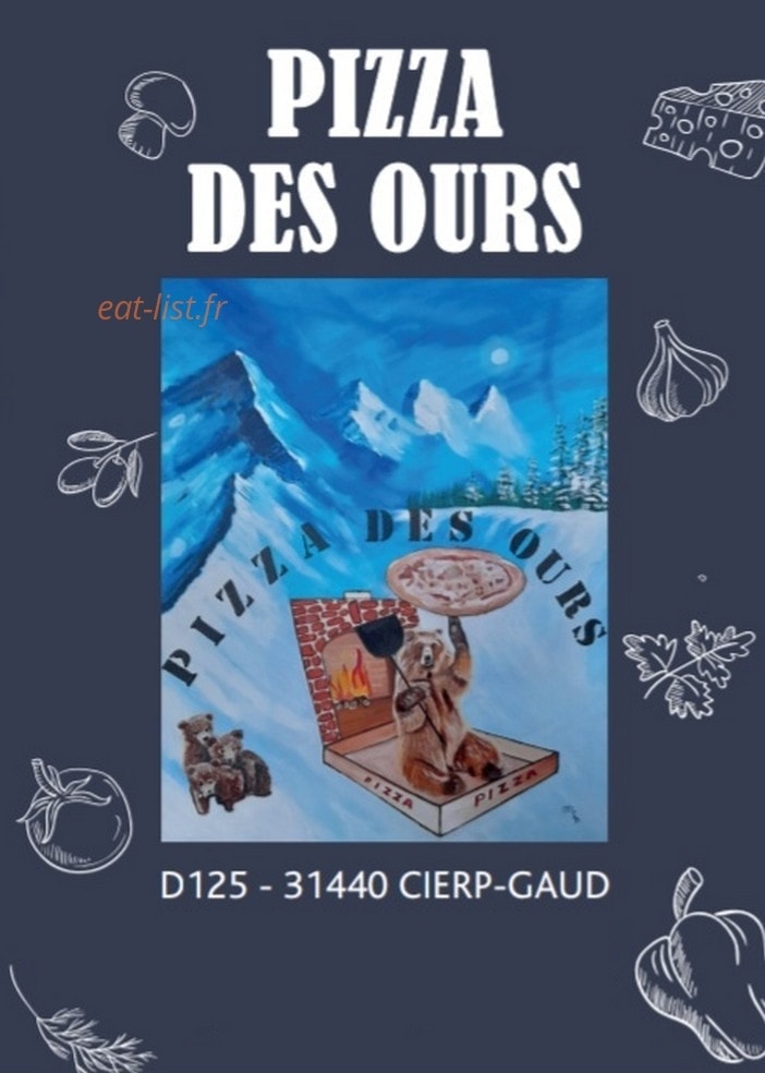 Pizza des ours — carte page 1
