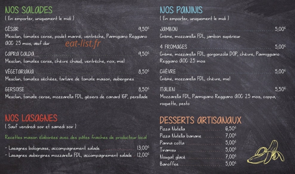 Vilano Pizza — carte page 3