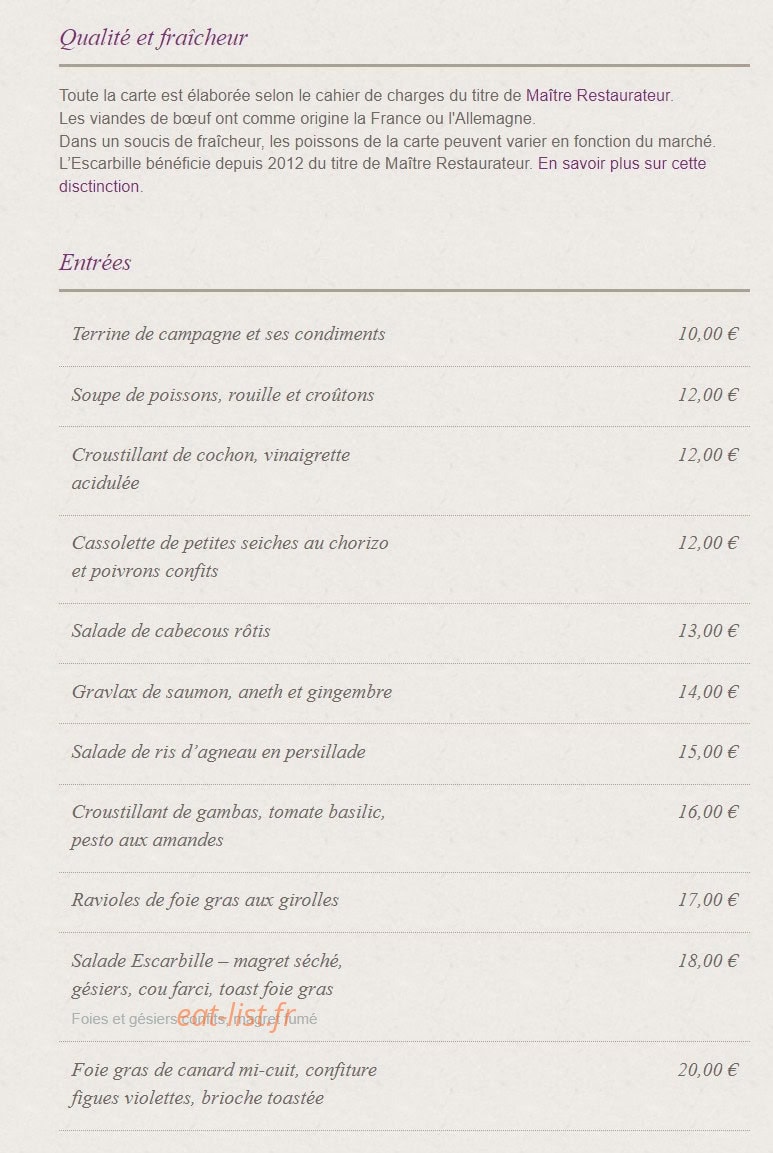L'Escarbille — carte page 1