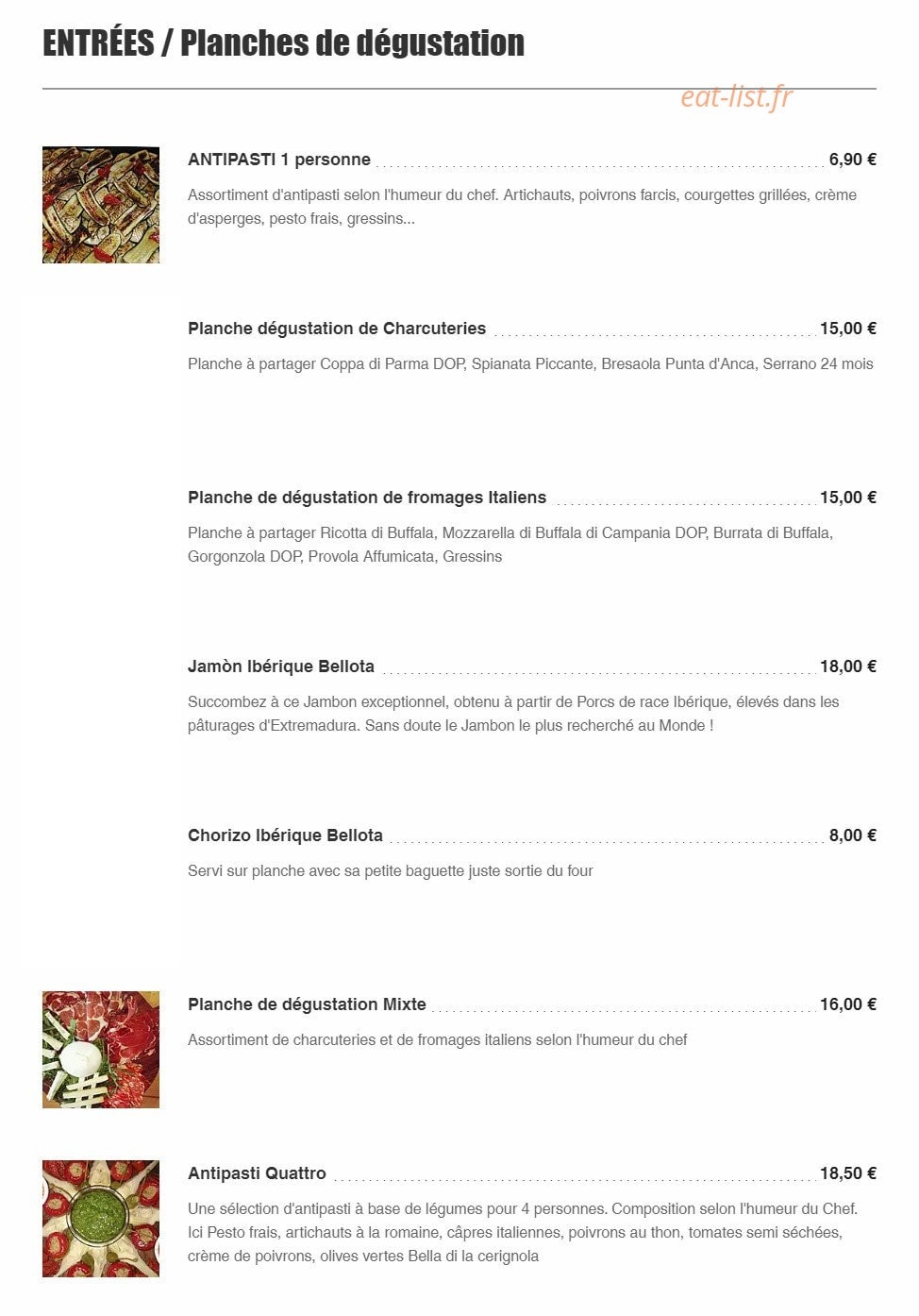 Pizza Mamita — carte page 5