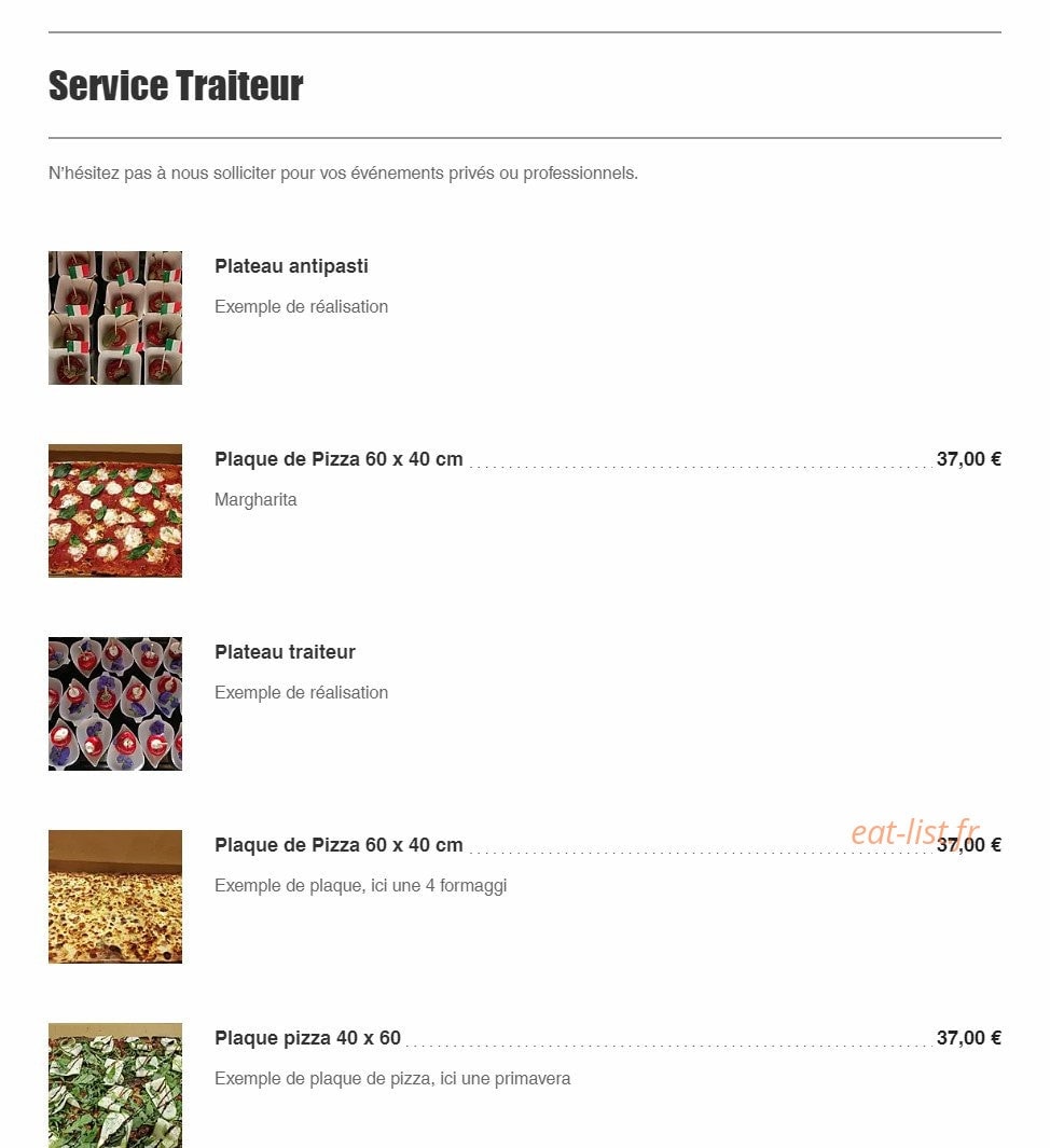 Pizza Mamita — carte page 8