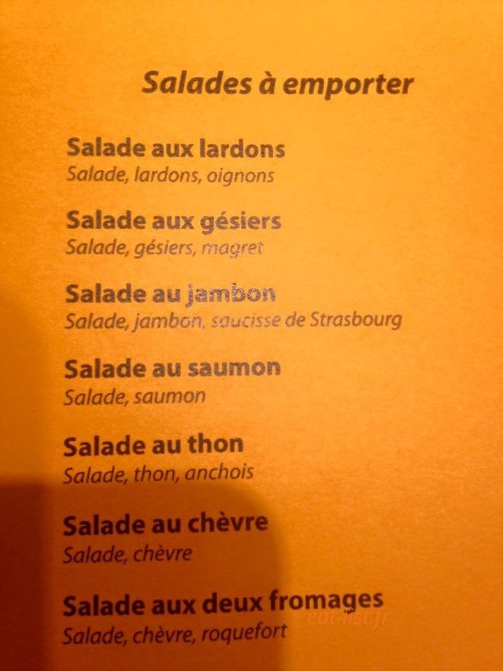 Pizzeria de l'ecluse — carte page 2