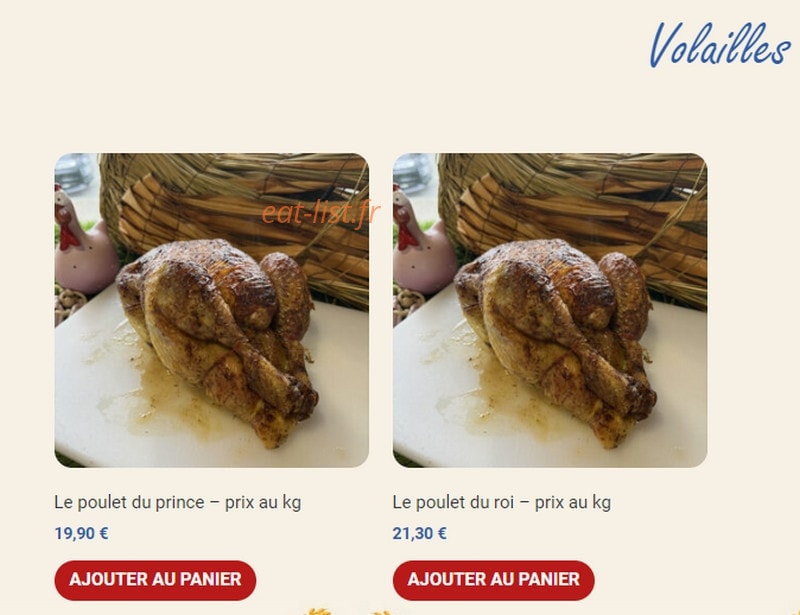 Cocotte Rôtie & Cie — carte page 1