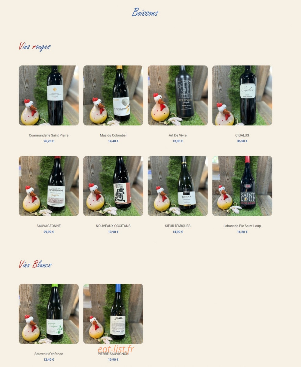 Cocotte Rôtie & Cie — carte page 8