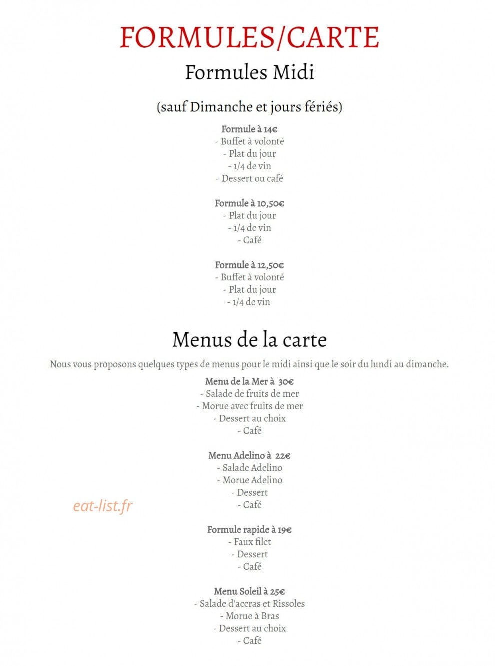 L' Adelino — carte page 1