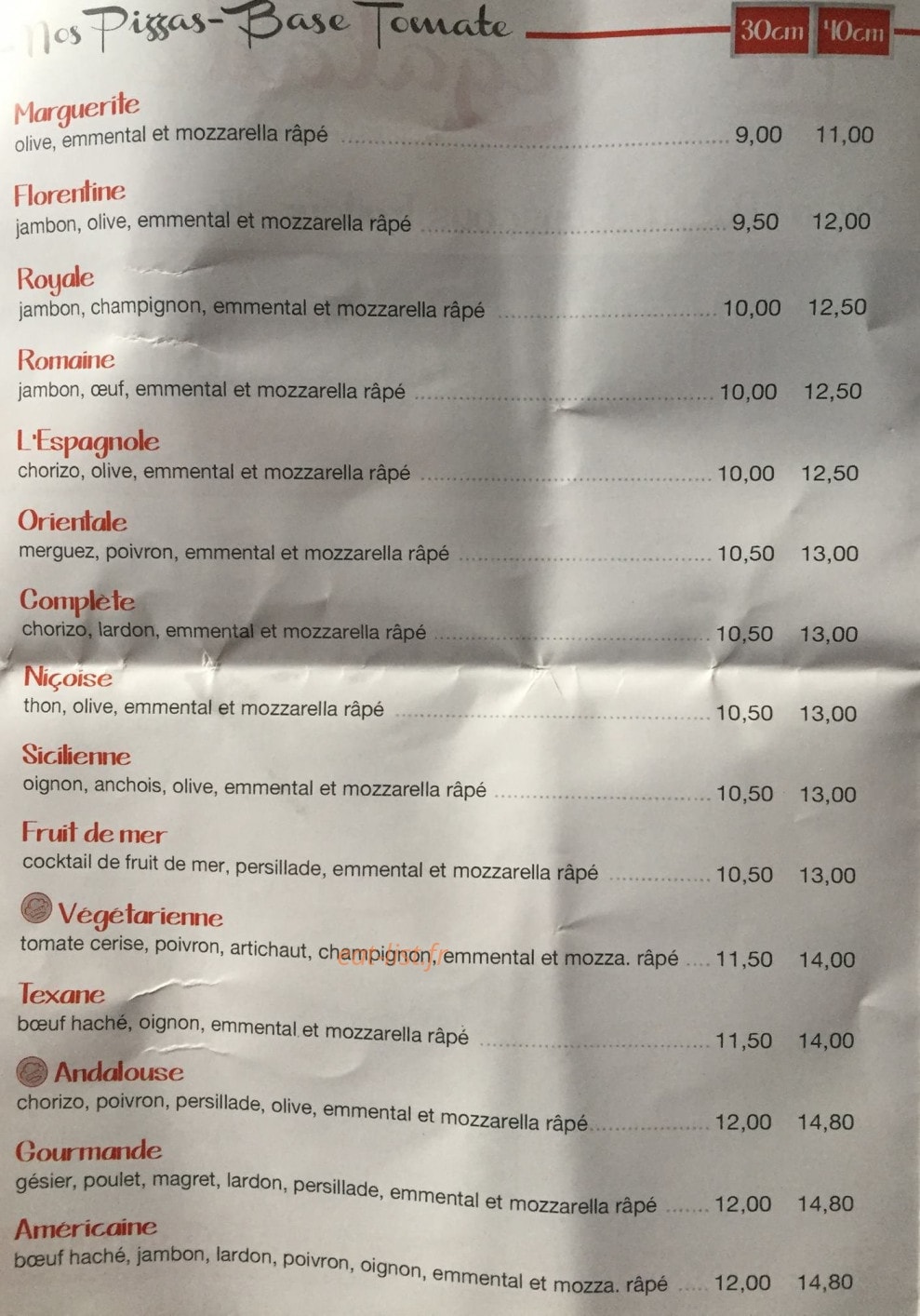 La Regalade — carte page 2