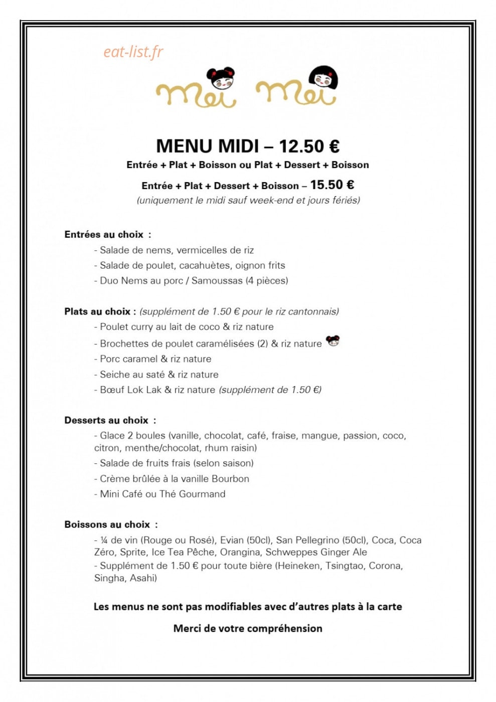 Mei Mei — carte page 6
