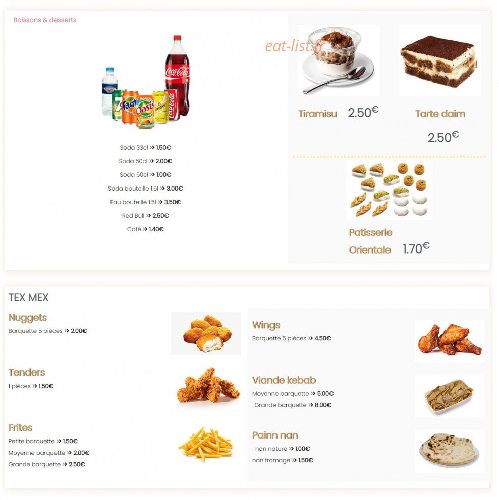 Royal kebab — carte page 3