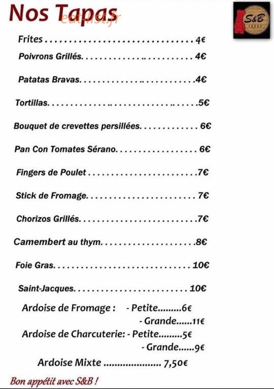 S&B — carte page 2