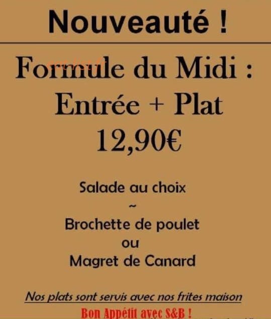 S&B — carte page 1