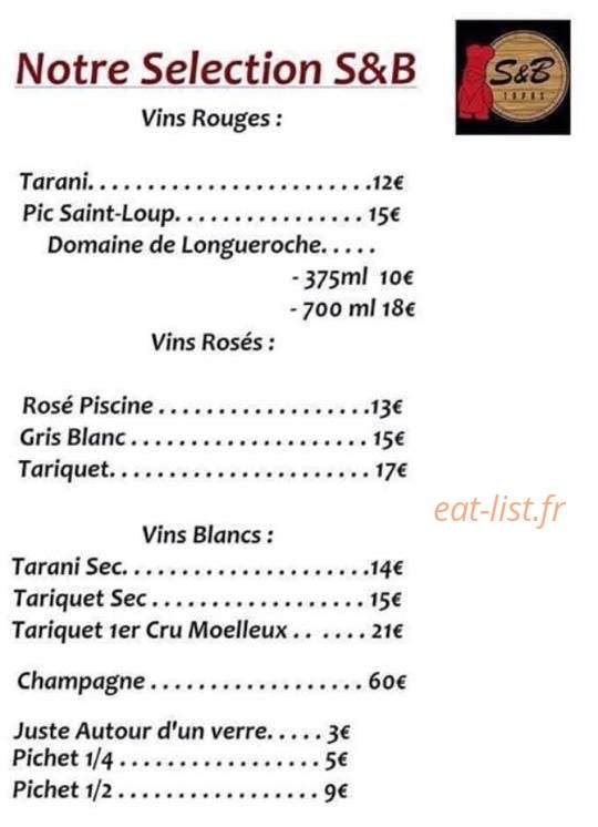 S&B — carte page 4