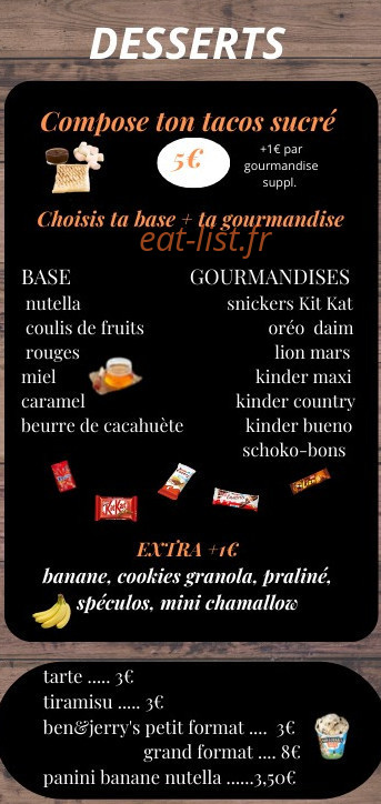 G' tacos — carte page 5