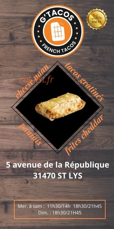 G' tacos — carte page 1