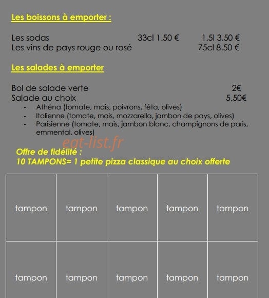Le Cosi — carte page 4