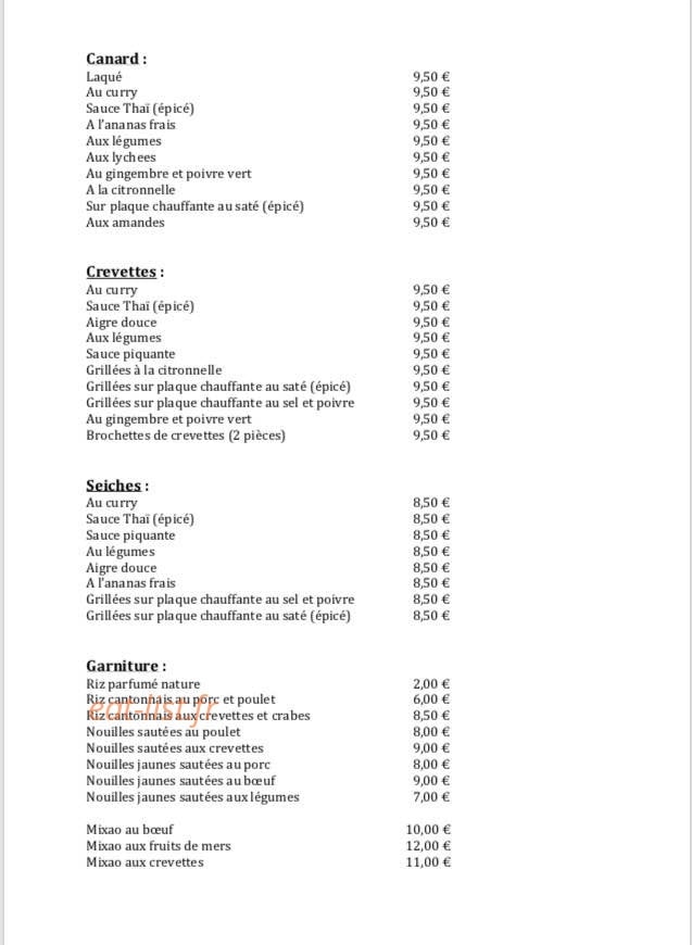 Le Saigon — carte page 3