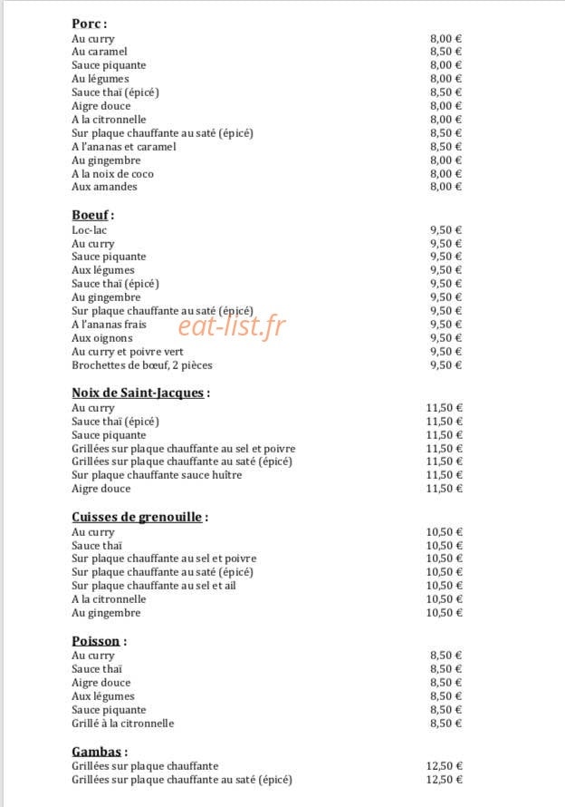 Le Saigon — carte page 2
