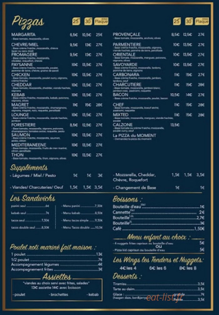 Pizza and Grill — carte page 2