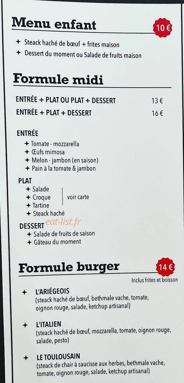 Chez l'ariégeois — carte page 1