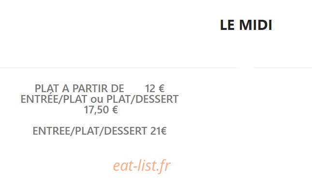 Carte et menu de La felicità trattoria à Ramonville Saint Agne — Le formule