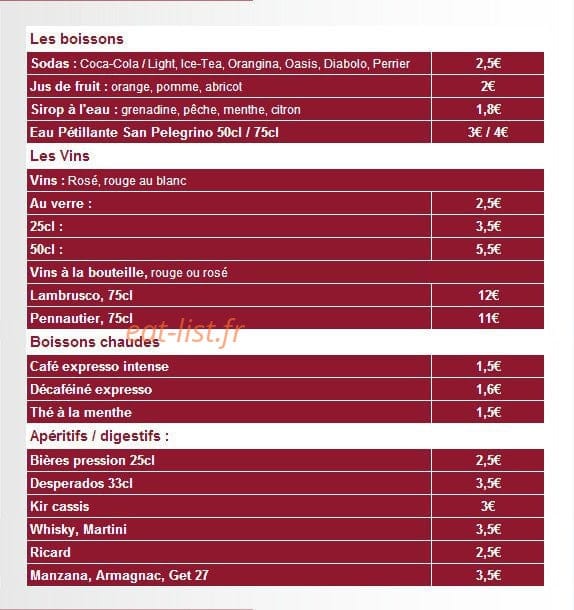 La Sorellina — carte page 3