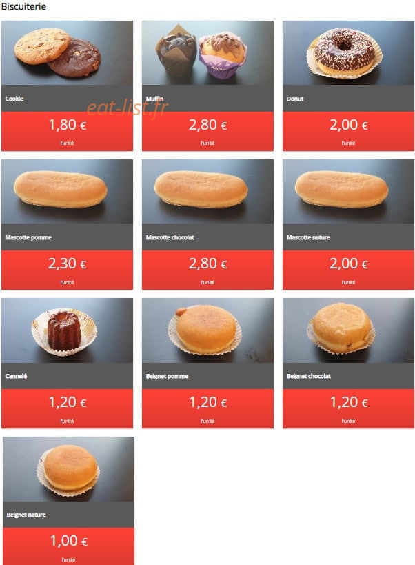 Snack'n Nem — carte page 4