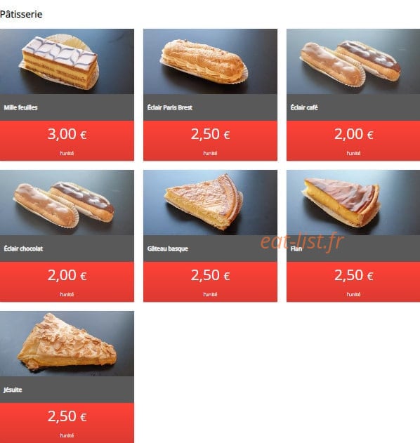 Snack'n Nem — carte page 3