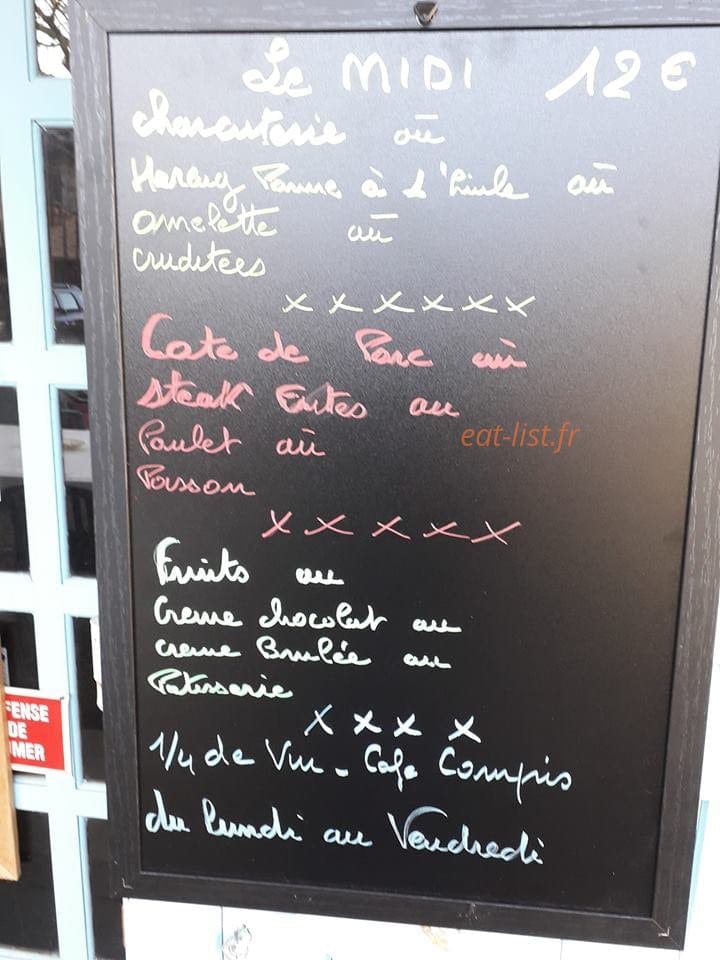 Le Bacchus — carte page 1