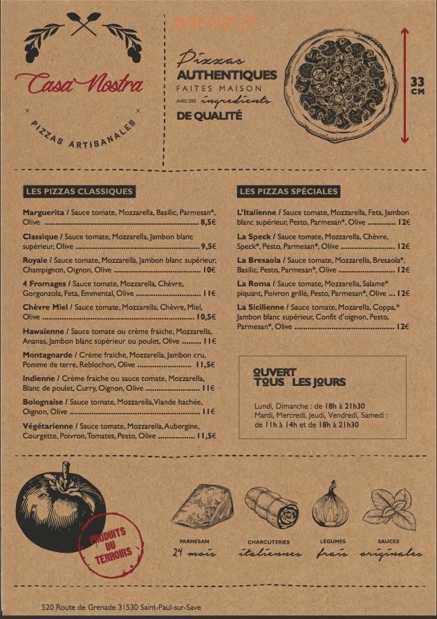 Casa Nostra — carte page 1