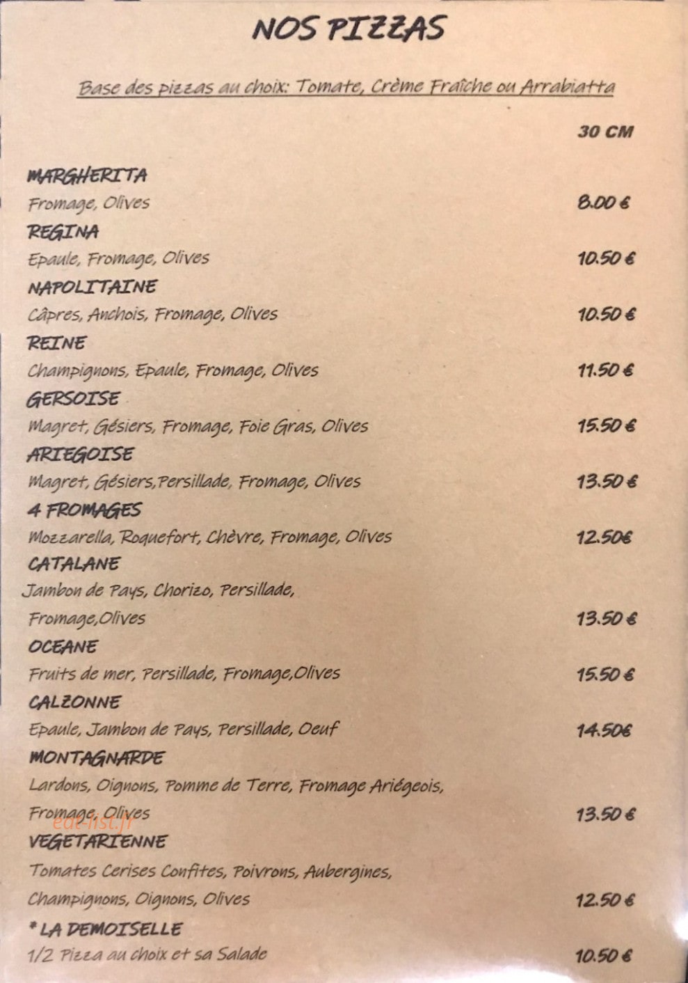 L'arrabiatta — carte page 1