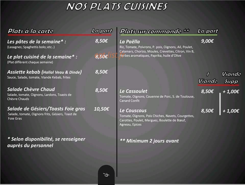 Napoli Pizza — carte page 3
