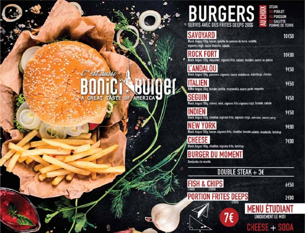 Pizza Bonici — carte page 2