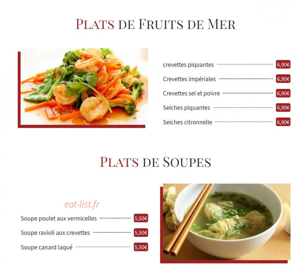 Maki Thaï Fast Food — carte page 3