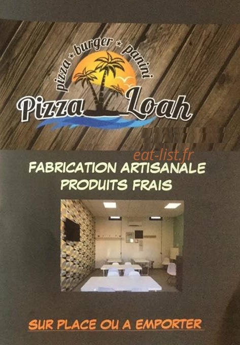 Pizza loah — carte page 1