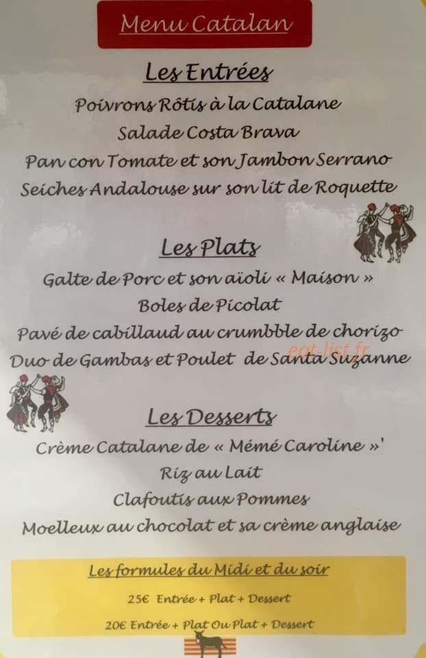 L'Estaque Restaurant Lherm — carte page 1